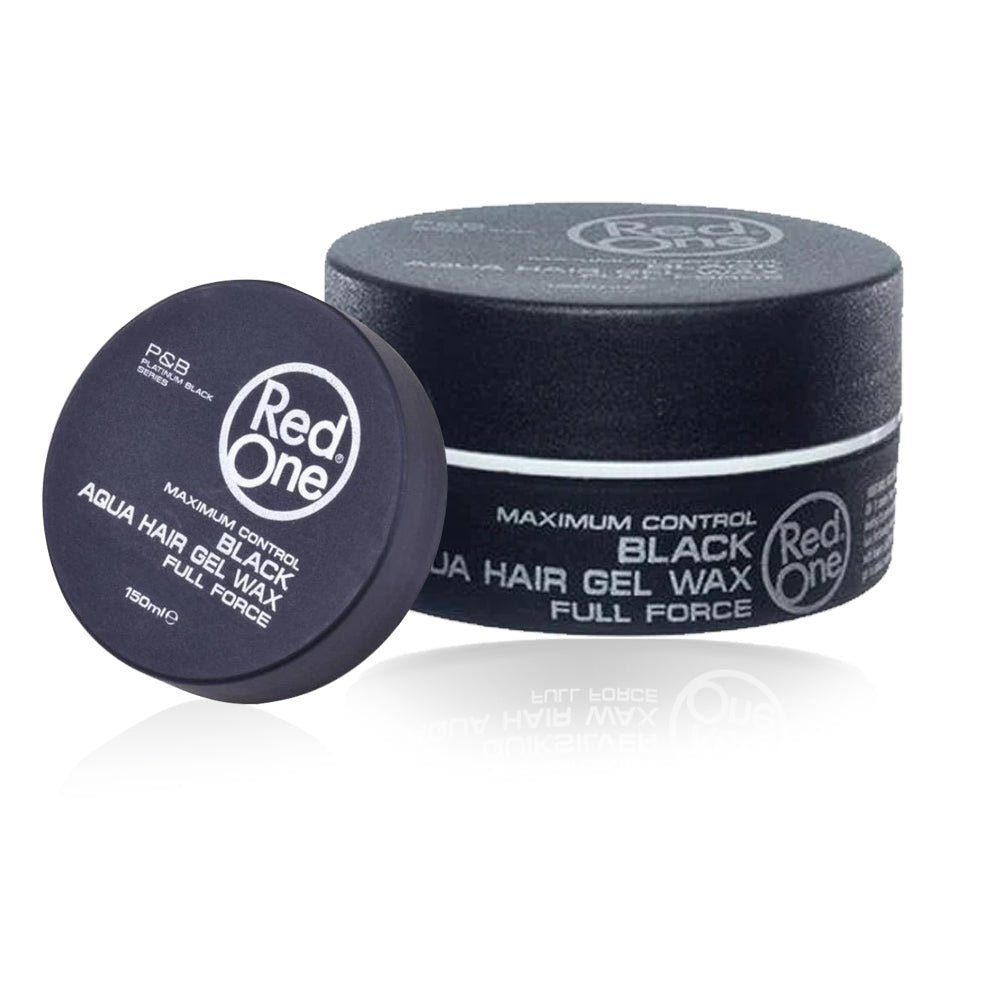 Red one Aqua Hair Gel Wax Black 5oz (150ml) - OHEMA