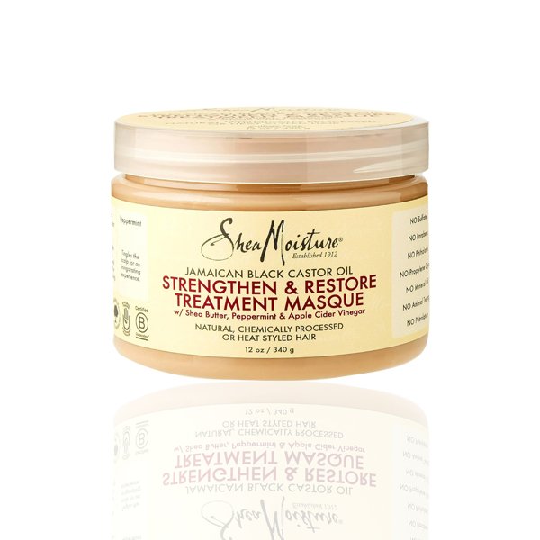 Shea Moisture Jamaican Black Castor Oil Strengthen & Restore Treatment Masque 12oz (354ml) - OHEMA